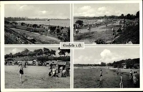 Ak Einfeld Neumünster in Schleswig Holstein, Strandpartie, Badeleben