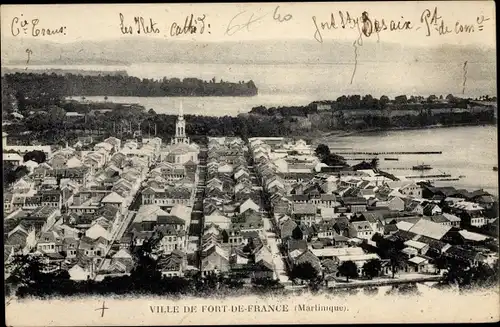 Ak Fort de France Martinique, Vue générale