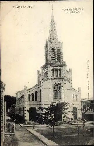 Ak Fort de France Martinique, La Cathédrale