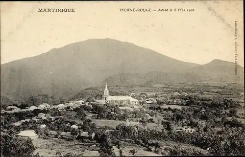 Ak Morne Rouge Martinique, Avant le 8 Mai 1902