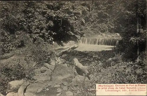 Ak Fort de France Martinique, La prise d'eau du Canal Gueydon à Didler