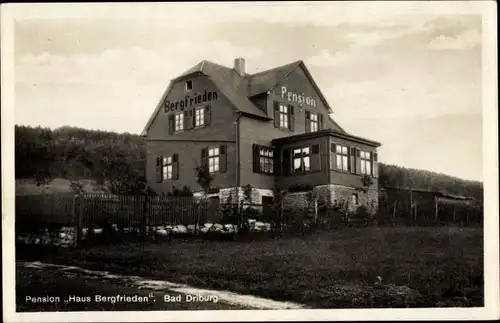 Ak Bad Driburg Nordrhein Westfalen, Pension Haus Bergfrieden