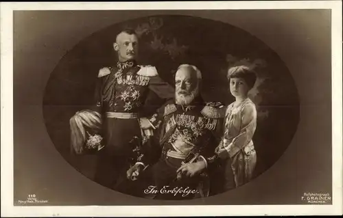 Ak In Erbfolge, König Ludwig III. von Bayern, Rupprecht, Erbprinz Luitpold