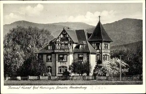 Ak Bad Krozingen Breisgau, Pension Hindenburg