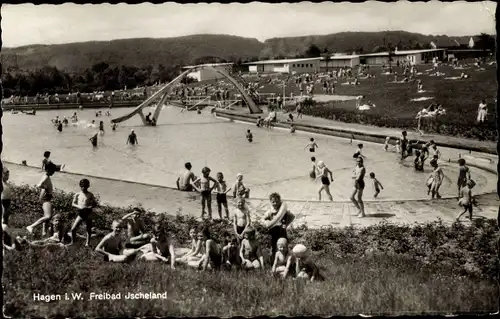 Ak Hagen in Westfalen, Freibad Ischeland