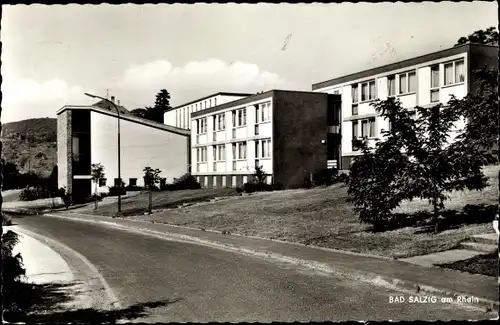 Ak Bad Salzig Boppard Mittelrhein, Ortspartie