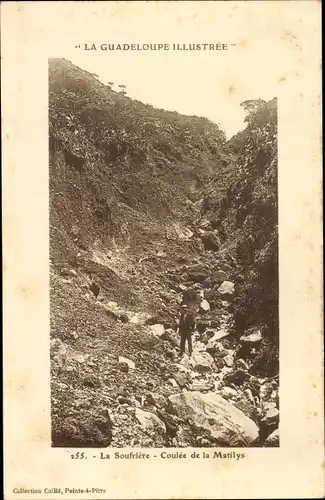 Ak Guadeloupe, La Soufrière, Coulée de la Matilys