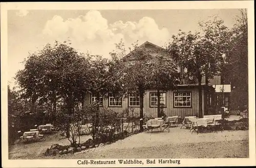 Ak Bad Harzburg in Niedersachsen, Café Waldhöhe