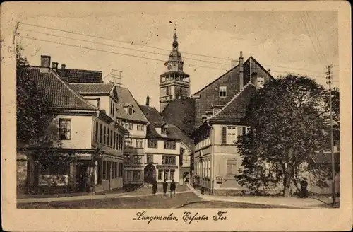 Ak Bad Langensalza in Thüringen, Erfurter Tor