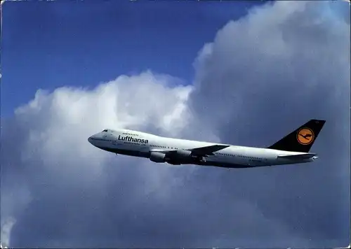 Ak Deutsches Passagierflugzeug, Lufthansa, Boeing 747 200