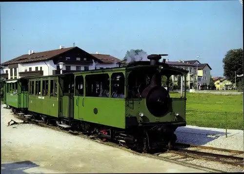 Ak Deutsche Eisenbahn, Chiemseebahn, Dampflokomotive, Krauss Co.
