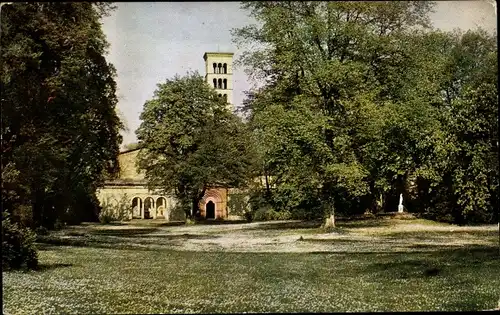 Ak Potsdam in Brandenburg, Sanssouci, Marlygarten, Friedenskirche
