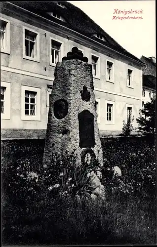 Ak Königsbrück in der Oberlausitz, Kriegerdenkmal