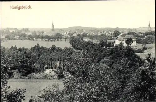 Ak Königsbrück in der Oberlausitz, Ortsansicht