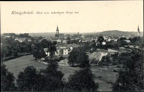 Ak Königsbrück in der Oberlausitz, Ortsansicht