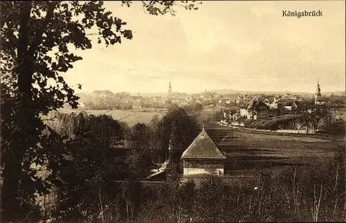 Ak Königsbrück in der Oberlausitz, Ortsansicht