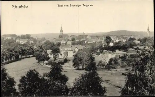 Ak Königsbrück in der Oberlausitz, Ortsansicht