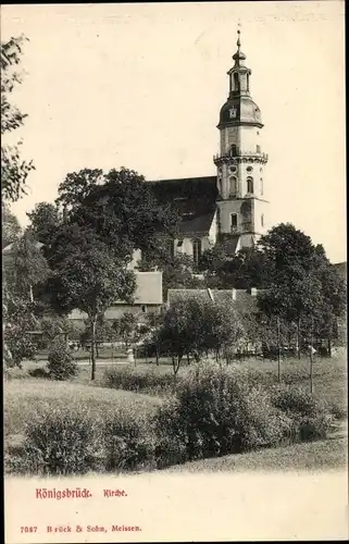 Ak Königsbrück in der Oberlausitz, Kirche