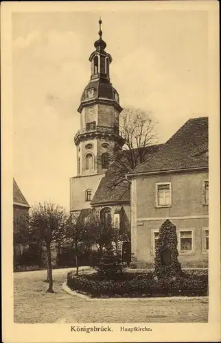 Ak Königsbrück in der Oberlausitz, Hauptkirche