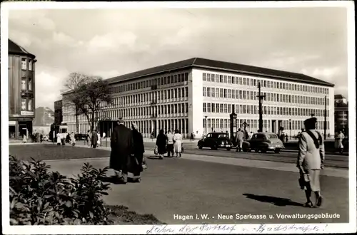 Ak Hagen in Westfalen, Neue Sparkasse, Verwaltungsgebäude
