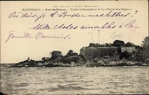 Ak Fort de France Martinique, Fortin et Sémaphore de la Pointe des Nègres