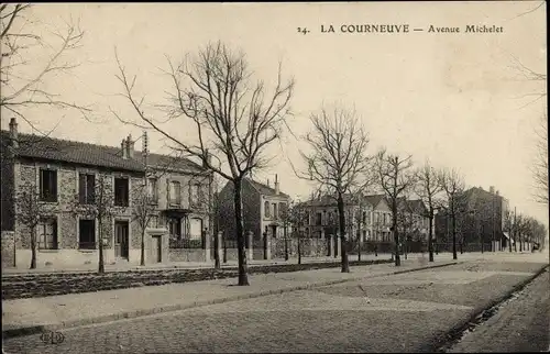 Ak La Courneuve Seine Saint Denis, Avenue Michelet