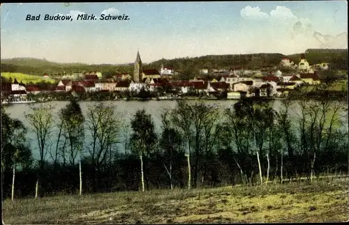 Ak Buckow in der Märkischen Schweiz, Gesamtansicht