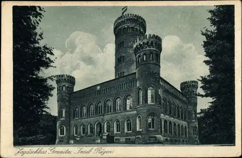 Ak Insel Rügen in der Ostsee, Jagdschloss Granitz