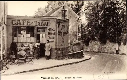 Ak Vauréal Val d'Oise, Bureau de Tabac, Café, Au bon Coin