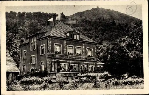 Ak Pflixburg Elsass Haut Rhin, Hotel