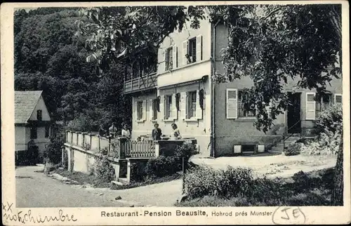 Ak Hohrod Elsass Haut Rhin, Restaurant Pension Beausite