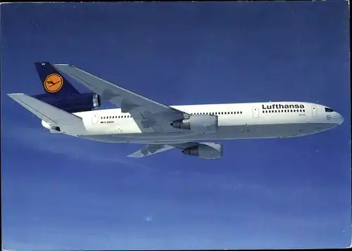 Ak Deutsches Passagierflugzeug, Lufthansa, McDonnell Douglas DC 10-30