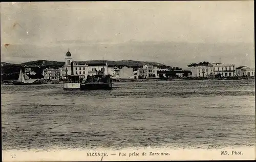 Ak Bizerte Tunesien, Vue prise de Zarzouna