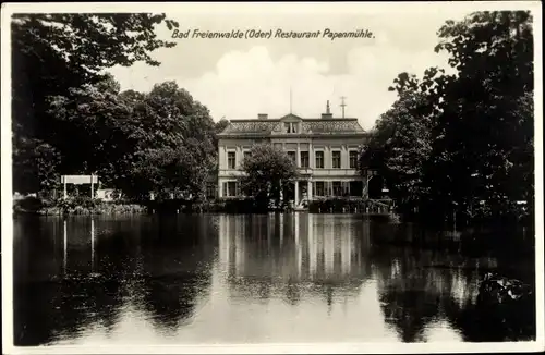 Ak Bad Freienwalde an der Oder, Hotel Papenmühle, Seeblick