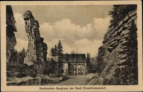 Ak Ehrenfriedersdorf im Erzgebirge, Greifenstein Berghaus