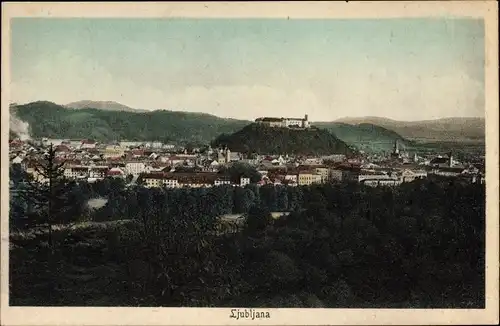 Ak Ljubljana Laibach Slowenien, Stadtpanorama