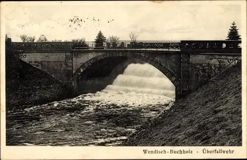 Ak Märkisch Buchholz in Brandenburg, Überfallwehr