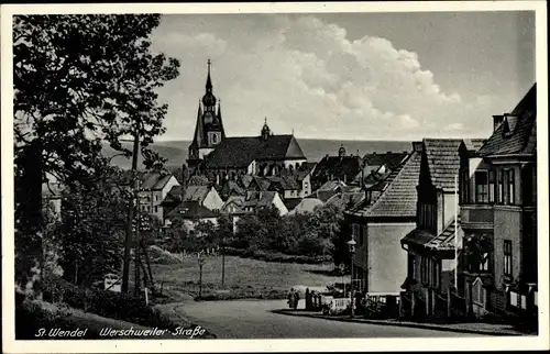 Ak St. Wendel in Saarland, Werschweiler Straße, Kirche