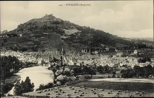 Ak Espalion Aveyron, Vue générale