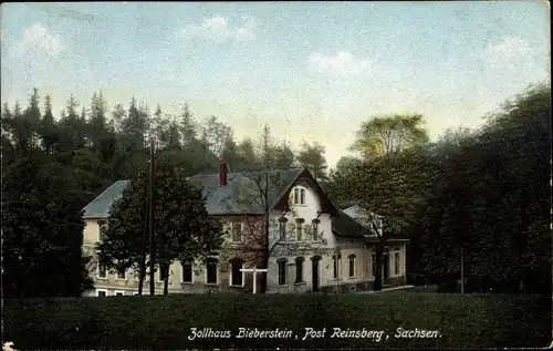 Ak Reinsberg in Sachsen, Zollhaus Bieberstein