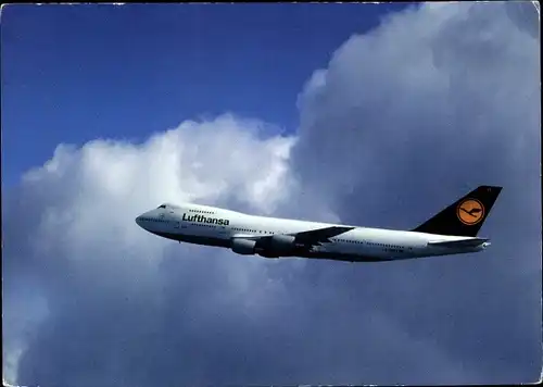 Ak Deutsches Passagierflugzeug, Lufthansa, Boeing 747-200