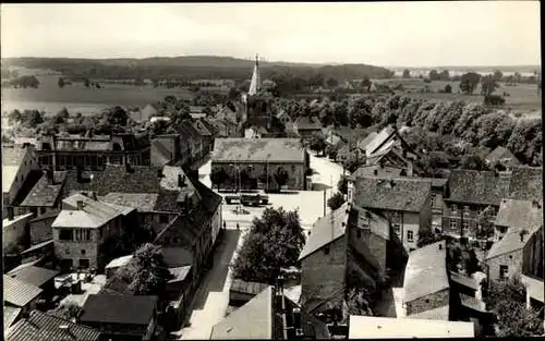 Ak Lieberose in Brandenburg, Stadt, Vogelschau