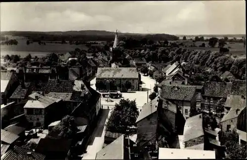 Ak Lieberose in Brandenburg, Stadt, Vogelschau