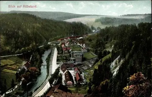 Ak Rübeland Oberharz am Brocken, Panorama vom Ort