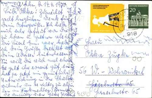 Ak Augustfehn Apen Niedersachsen, Poststraße