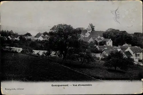 Ak Evecquemont Yvelines, Vue d'ensemble