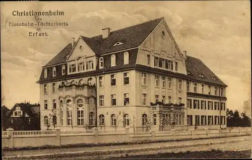 Ak Erfurt in Thüringen, Christianenheim des Eisenbahn Töchterhorts