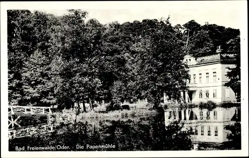 Ak Bad Freienwalde an der Oder, Hotel Papenmühle