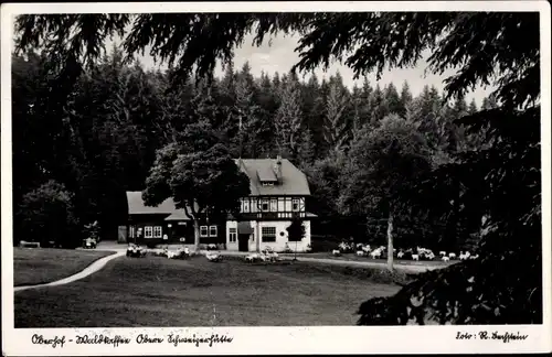 Ak Oberhof im Thüringer Wald, Waldkaffee Schweizerhütte