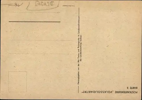 Ak Nicht erschlaffen, Wohnraum schaffen, Volkssolidarität, DDR